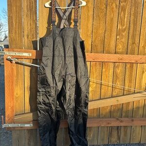 Grundens Mens Weather Watch Bibs Black Size Medium